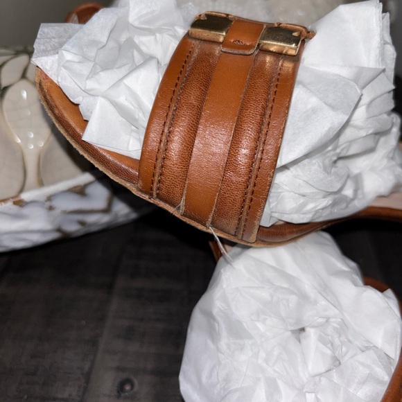 VINTAGE SALVATORE FERRAGAMO MADE IN ITALY. sling back sandals SZ 8.5 - Picture 5 of 11